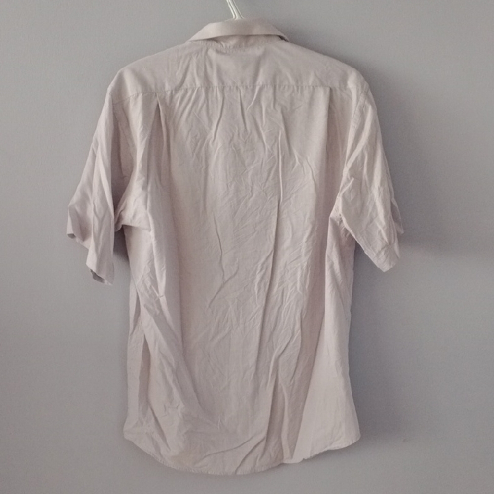 Men's Casual Button-Down Shirt in Light Gray - Picture 5 of 6